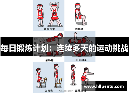 每日锻炼计划：连续多天的运动挑战